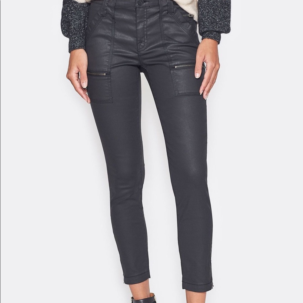 JOIE Black Coated Park Skinny Jeans